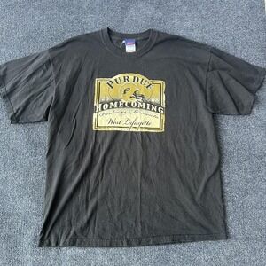 Purdue Boilermakers Shirt Mens XL NCAA Football Homecoming 2008 West Lafayette T